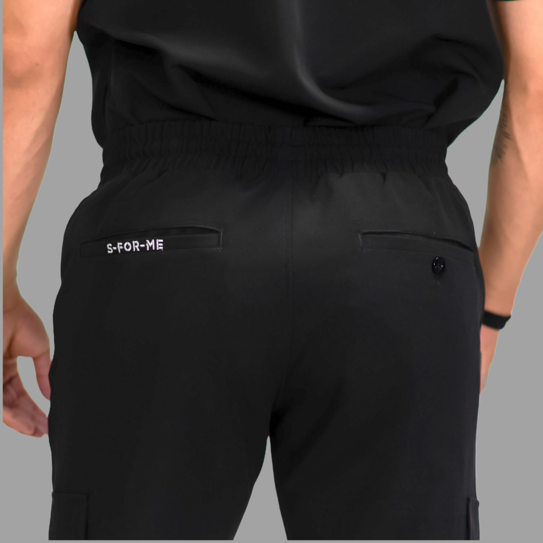 Jogger Quirurgico Antifluido Hombre, Scrubs 300 Negro