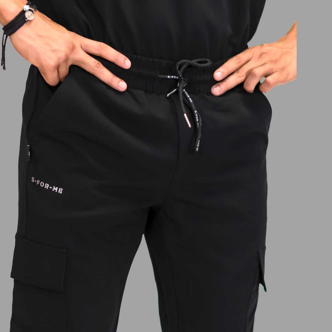 Jogger Quirurgico Antifluido Hombre, Scrubs 300 Negro