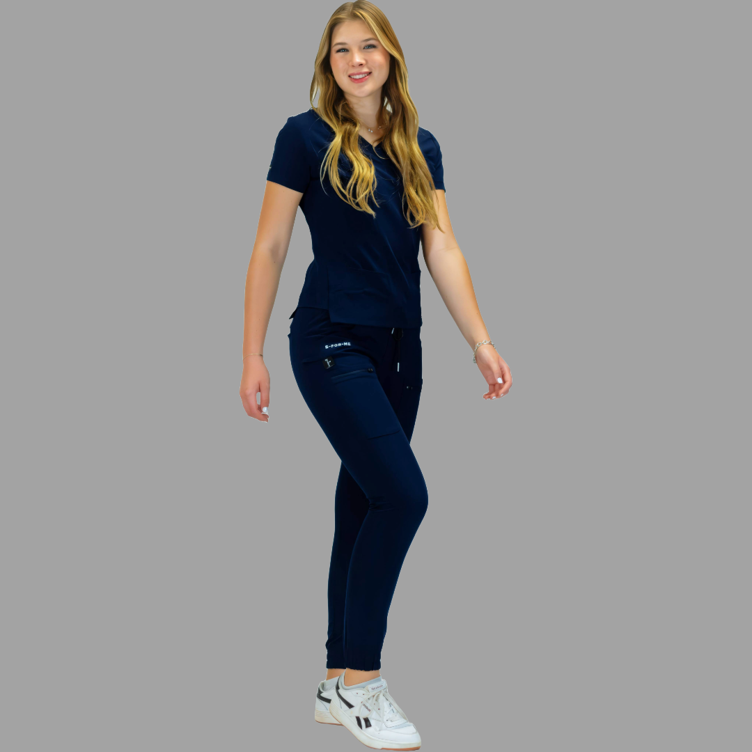 Filipina Quirúrgica Azul Marino Mujer Antifluido, Scrubs 300