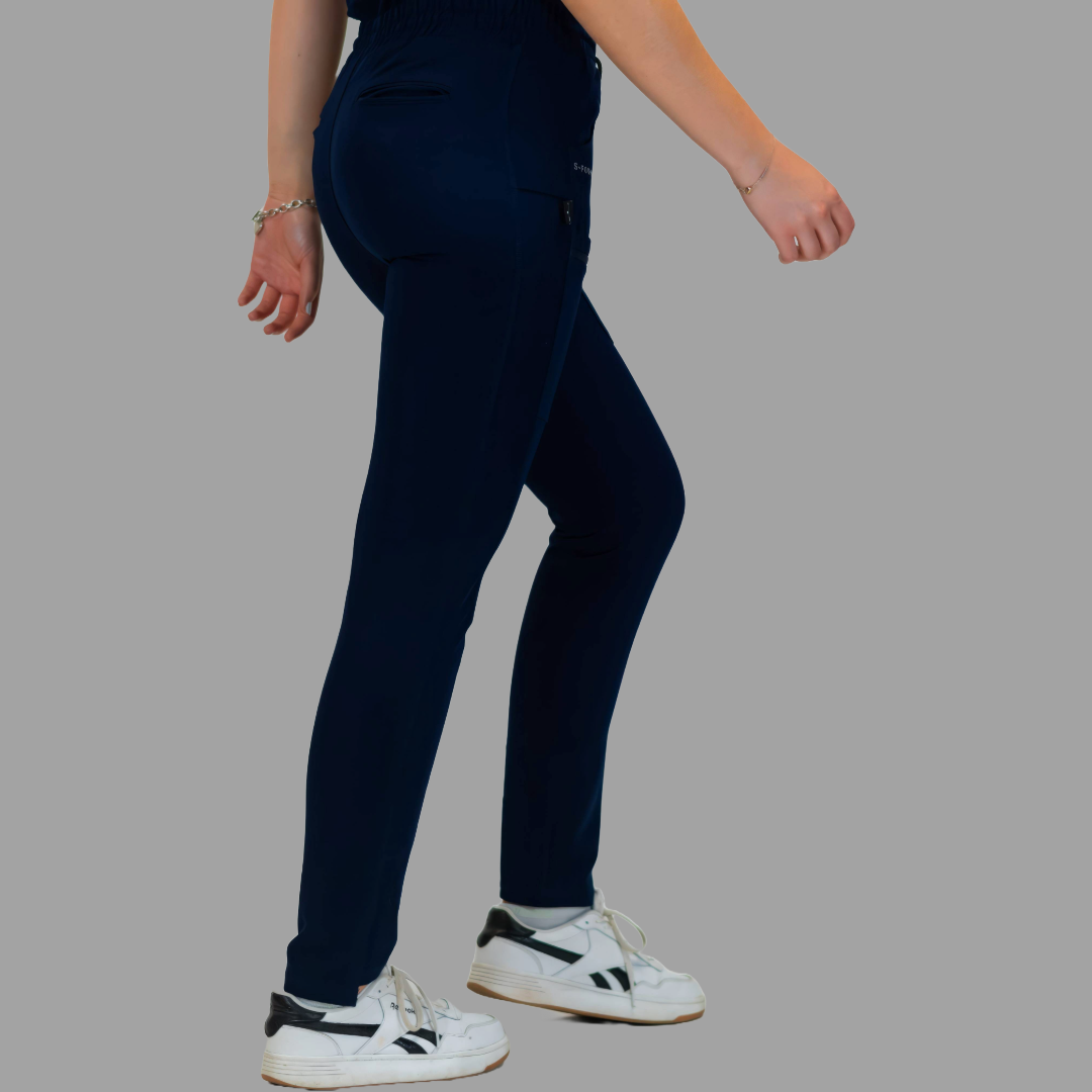 Pantalón Quirúrgico Azul Marino Mujer Antifluido, Scrubs 300