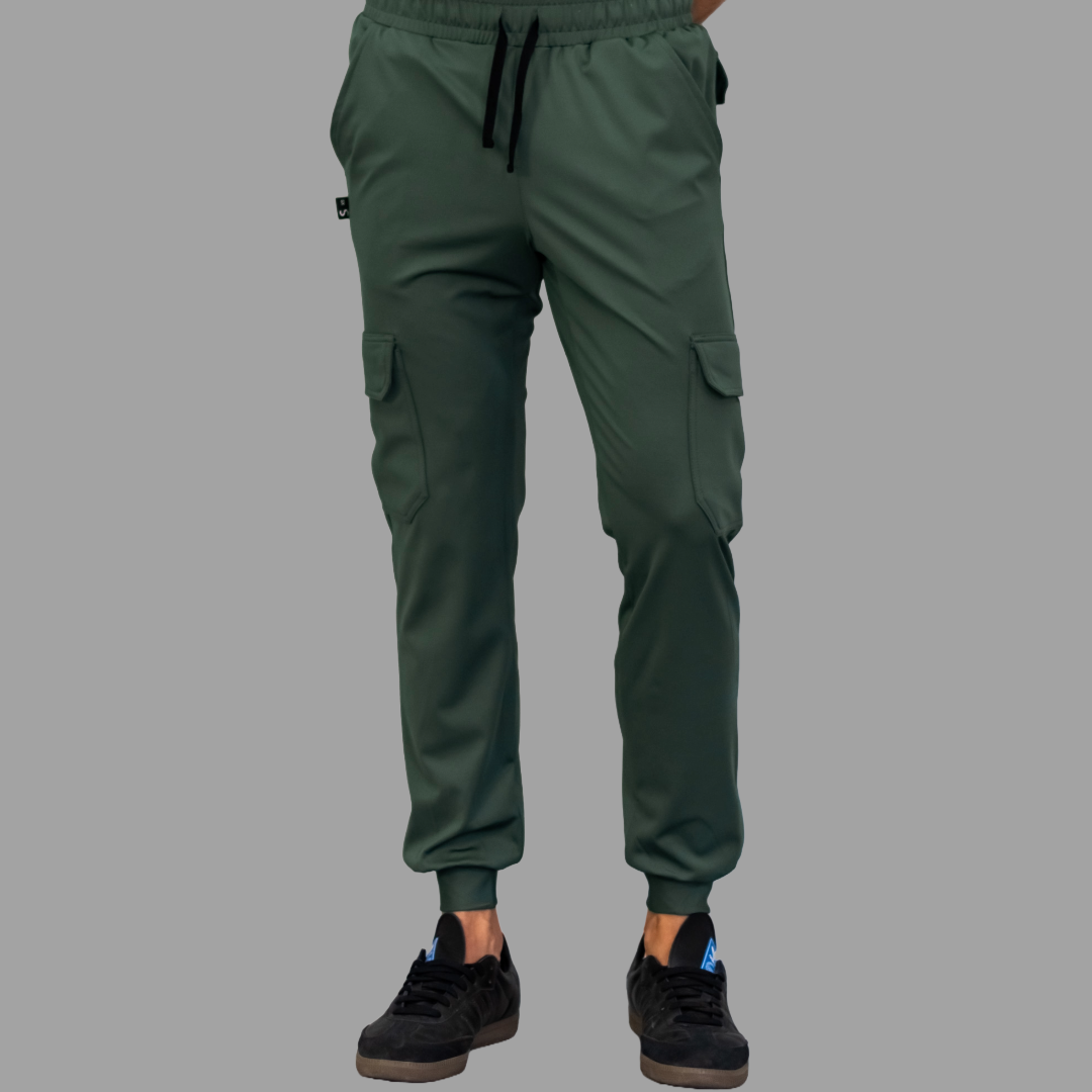 Jogger Quirurgico Hombre Verde Olivo Super Stretch, Scrubs 910