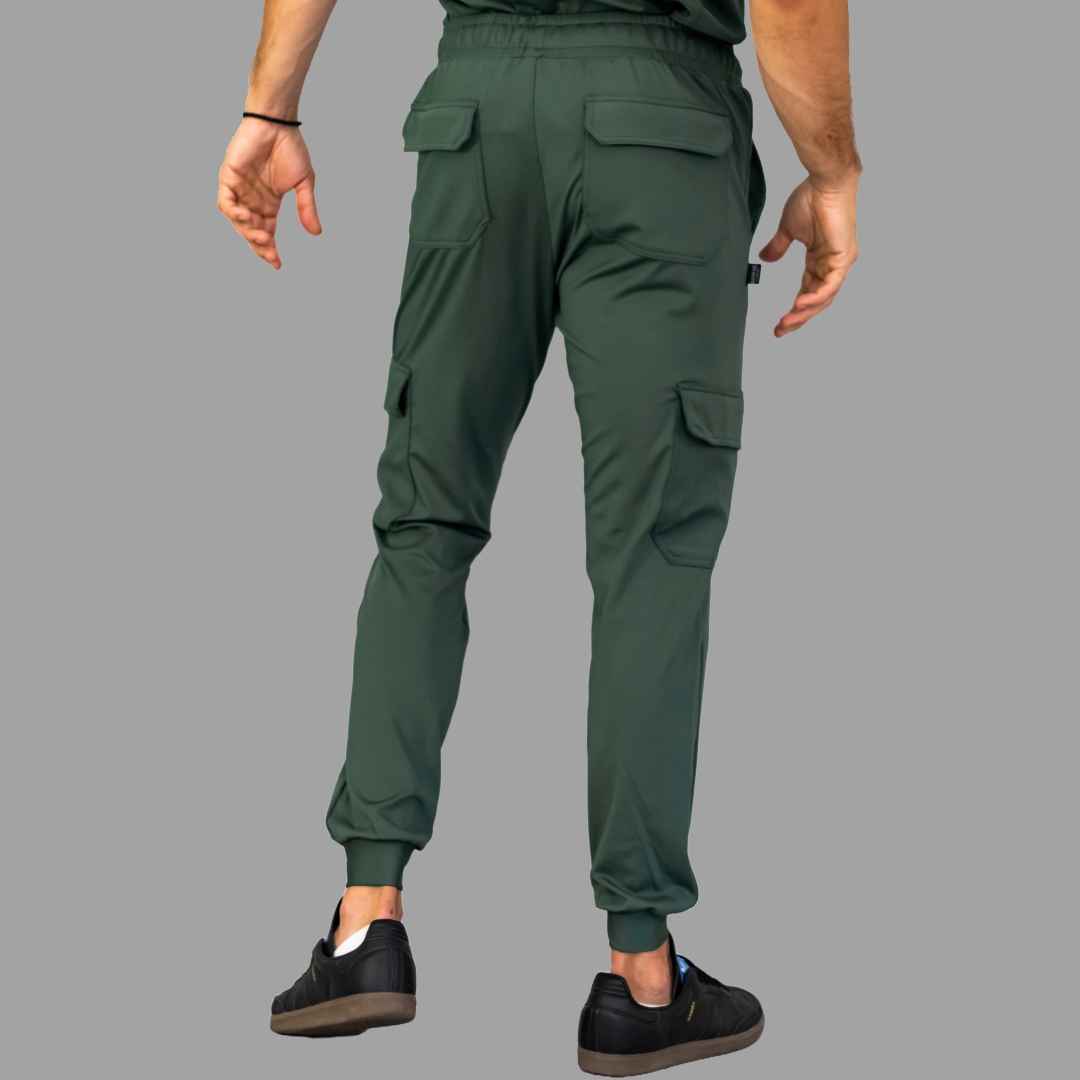 Jogger Quirurgico Hombre Verde Olivo Super Stretch, Scrubs 910