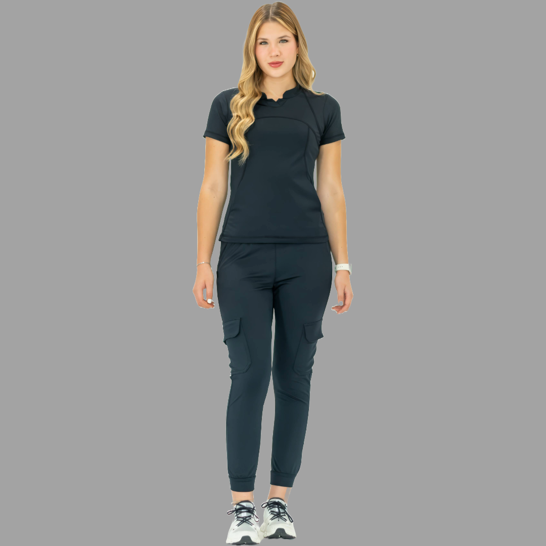Filipina Quirúrgica 910 Azul Marino Mujer, Super Stretch, Scrubs 910