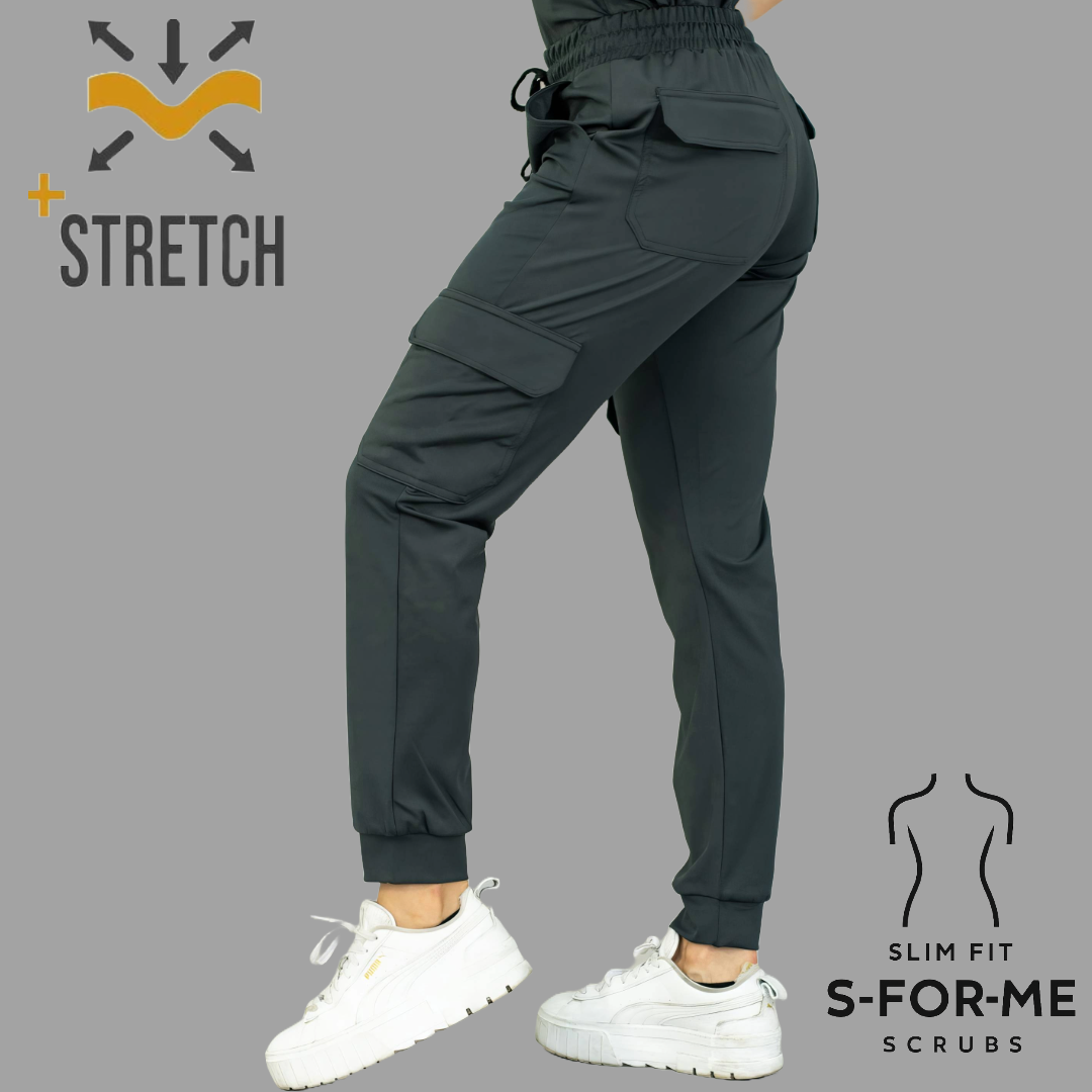 Jogger Quirúrgico 910, Gris Oxford Mujer Super Stretch, Scrubs 910