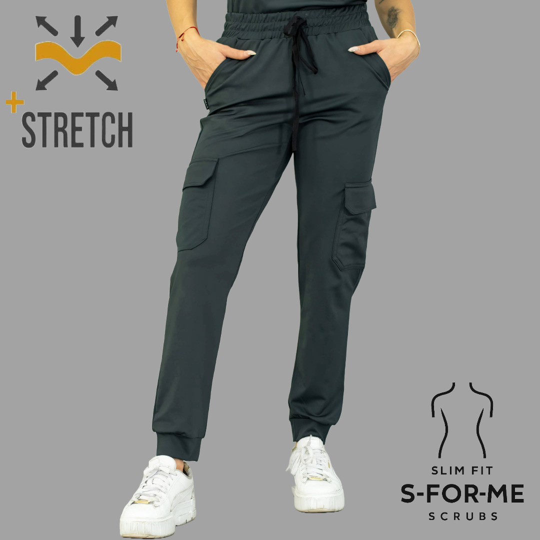 Jogger Quirúrgico 910, Gris Oxford Mujer Super Stretch, Scrubs 910