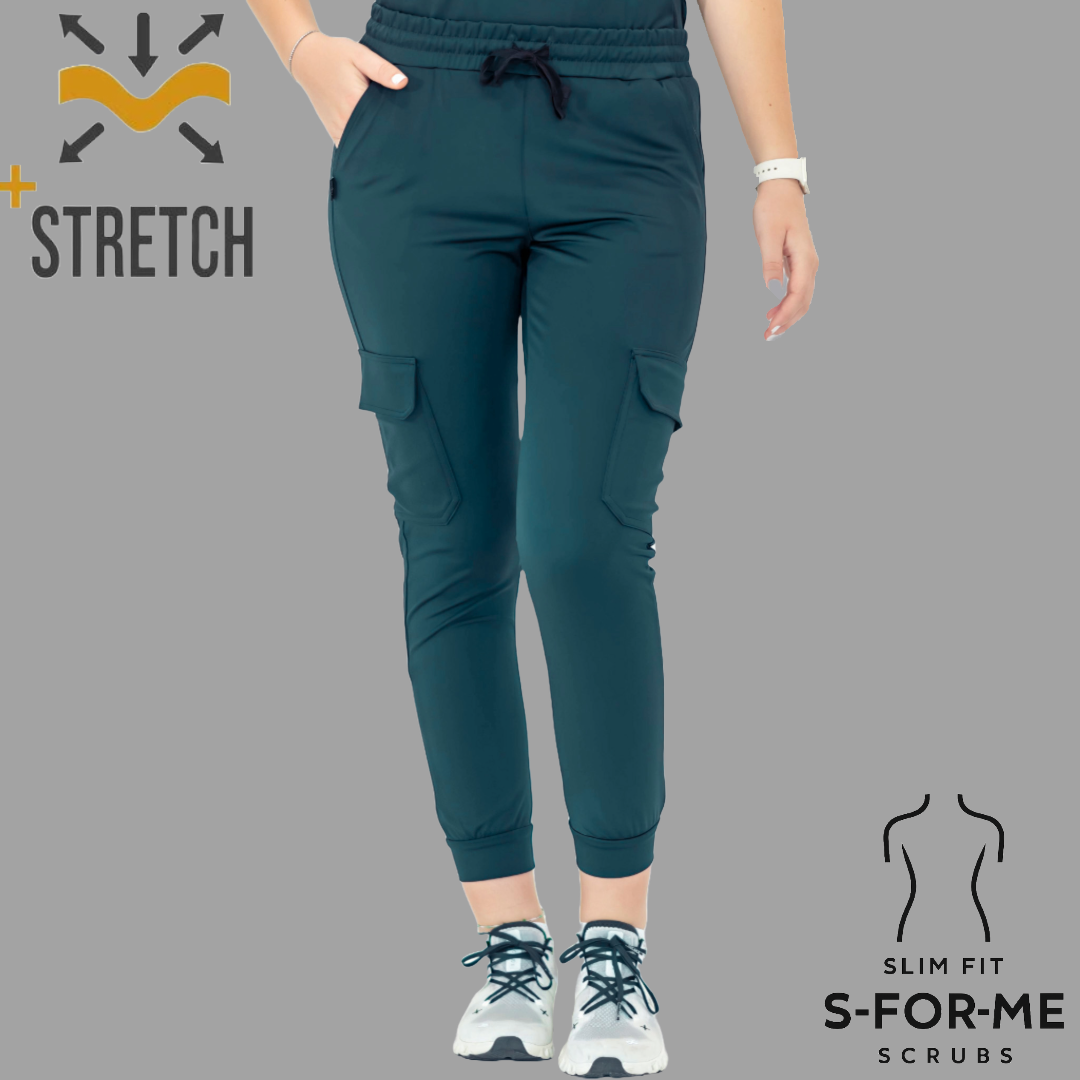 Jogger Quirúrgico 910, Azul Petroleo Mujer Super Stretch, Scrubs 910