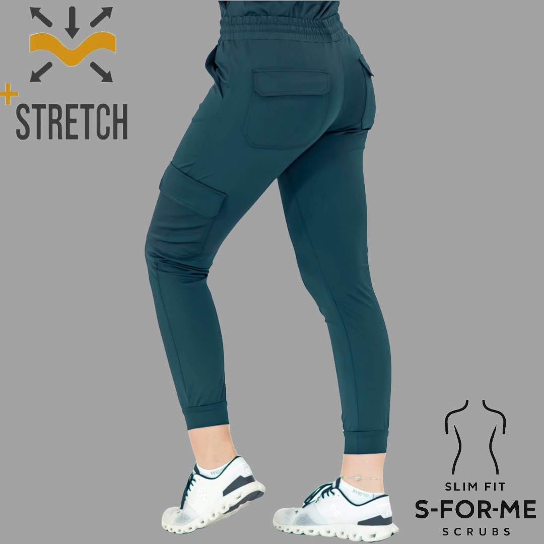 Jogger Quirúrgico 910, Azul Petroleo Mujer Super Stretch, Scrubs 910