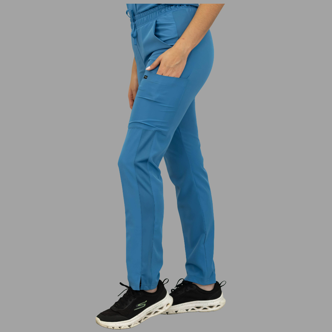 Pantalon Mujer 530 Quirúrgico Azul Plumbago Relaxed, Scrubs 530