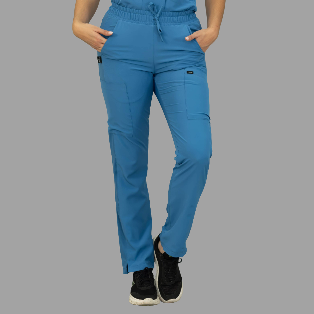 Pantalon Mujer 530 Quirúrgico Azul Plumbago Relaxed, Scrubs 530
