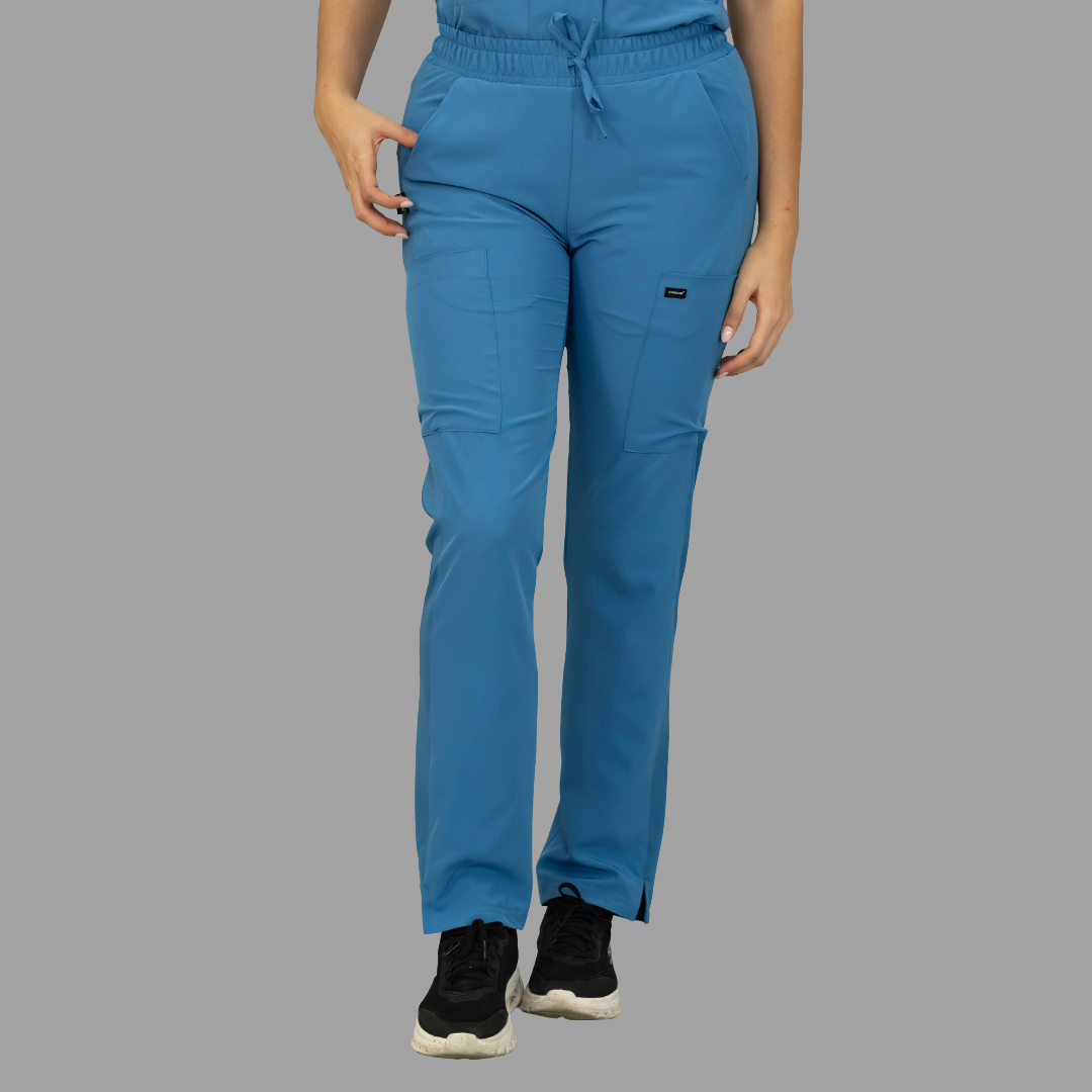 Pantalon Mujer 530 Quirúrgico Azul Plumbago Relaxed, Scrubs 530