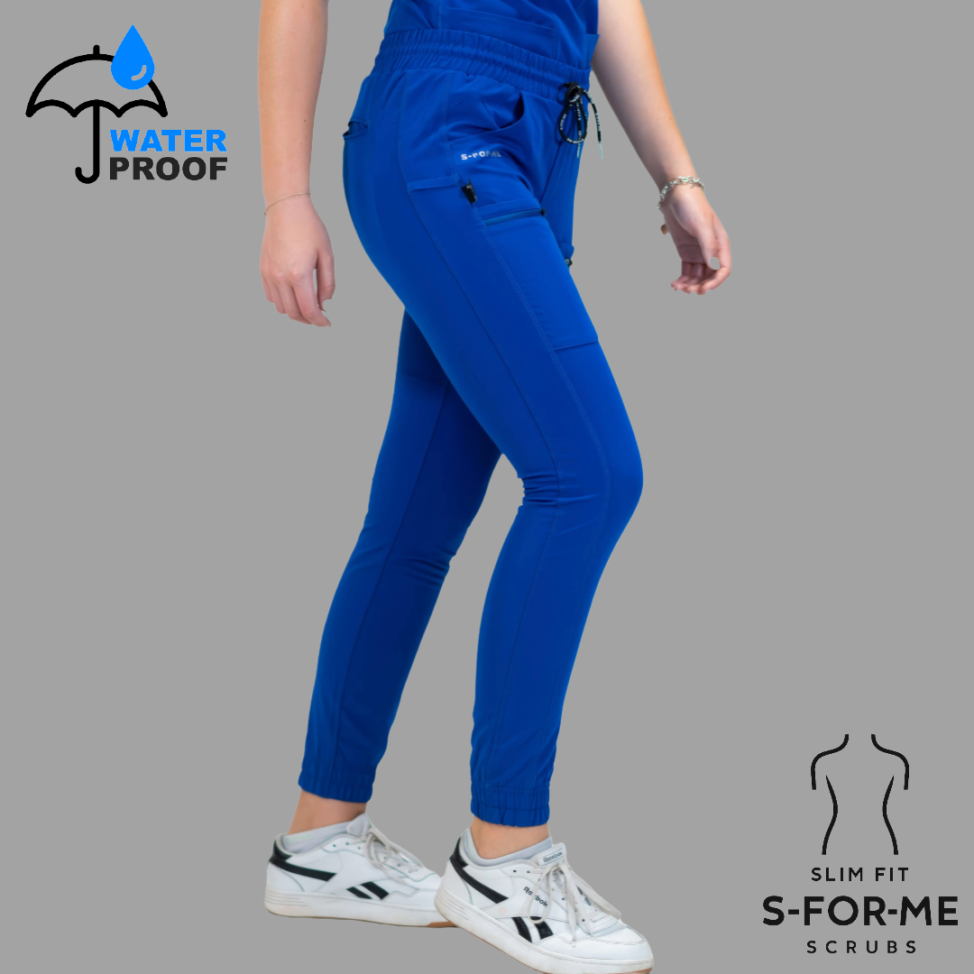 Jogger Quirúrgico Azul Rey Mujer Antifluido Scrubs 300