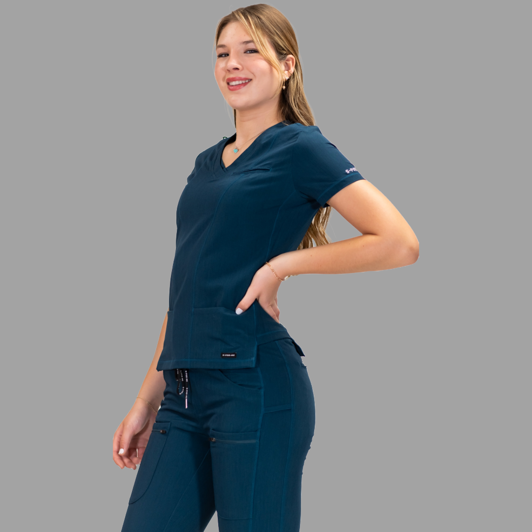Filipina Quirúrgica 301 Azul Caribe Mujer, Scrubs Antifluido