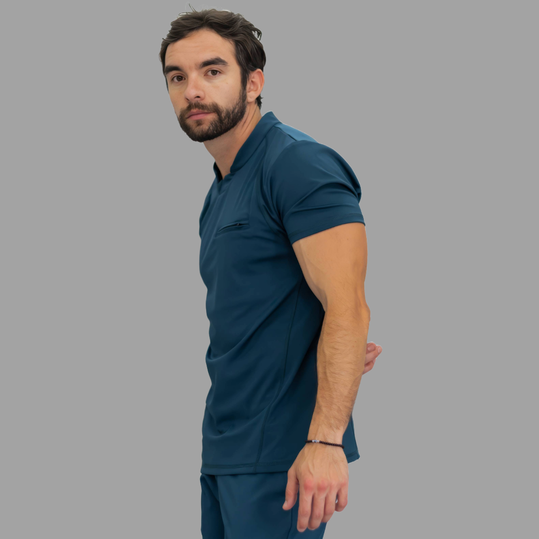 Filipina Quirúrgica Hombre, Airforce (A. Petroleo) Super Stretch, Scrubs 910