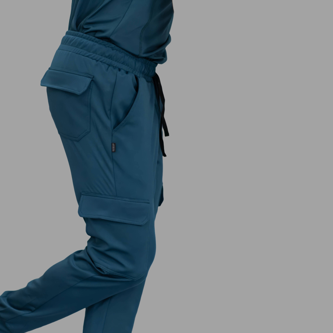 Jogger Quirurgico Hombre AirForce (Petroleo) Super Stretch, Scrubs 910