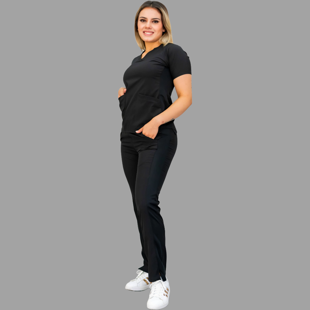 Filipina 530 Quirúrgica Negra Mujer, Scrubs 530