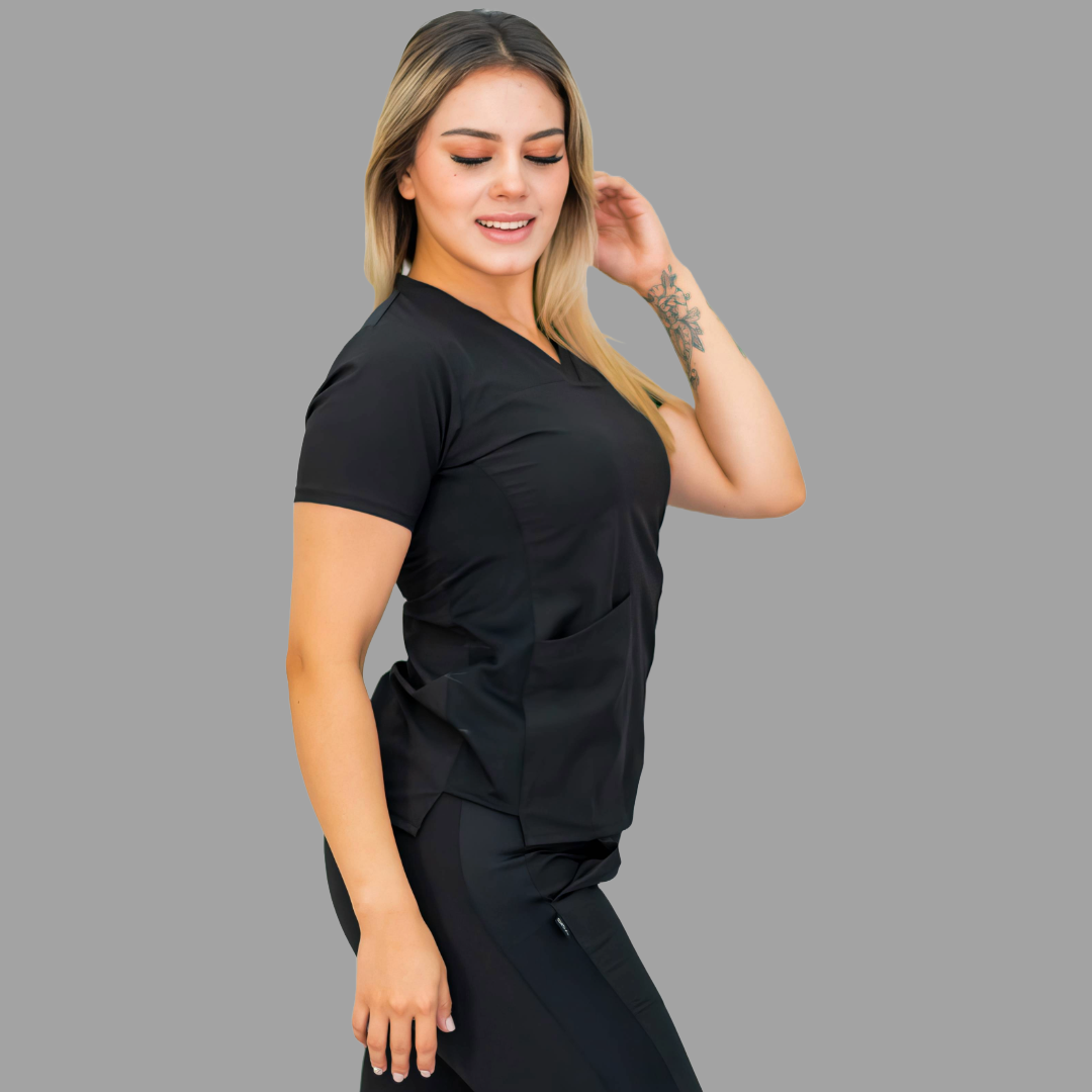 Filipina 530 Quirúrgica Negra Mujer, Scrubs 530