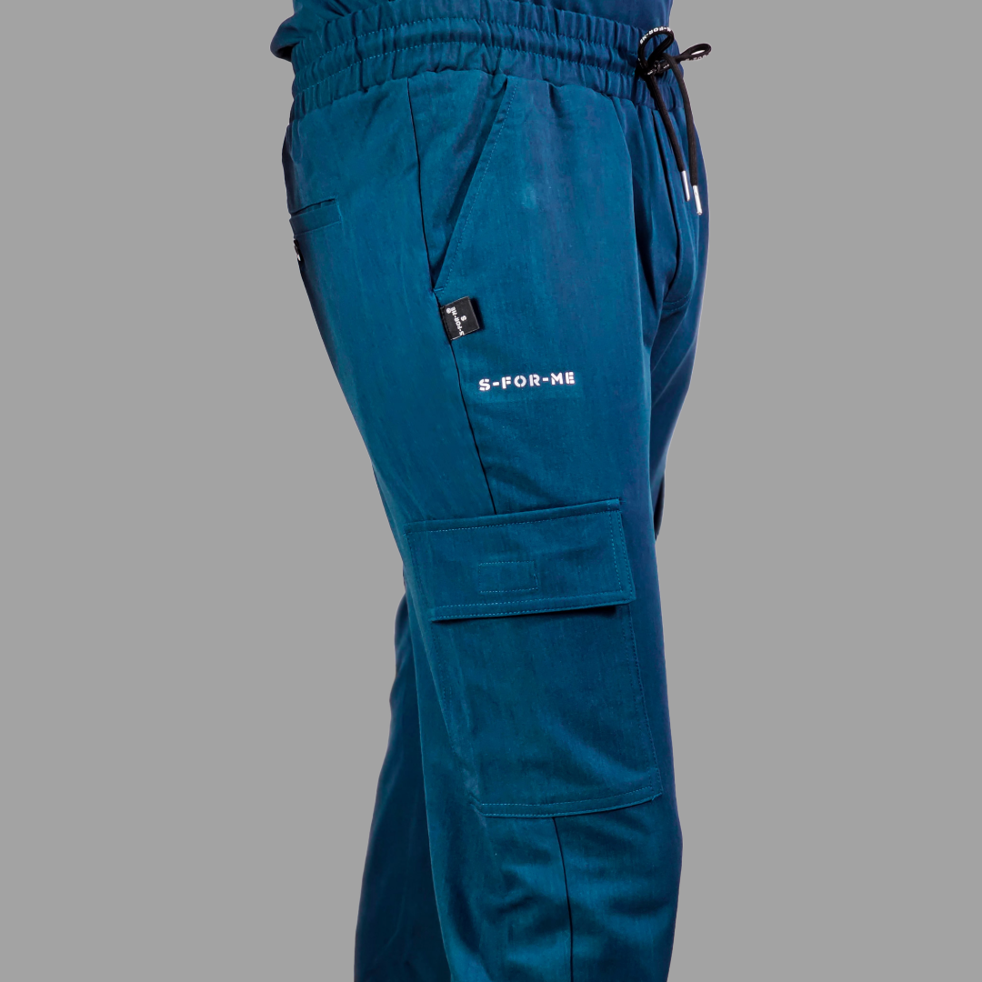 Jogger Quirurgico Antifluido Hombre Azul Caribe, Scrubs 300