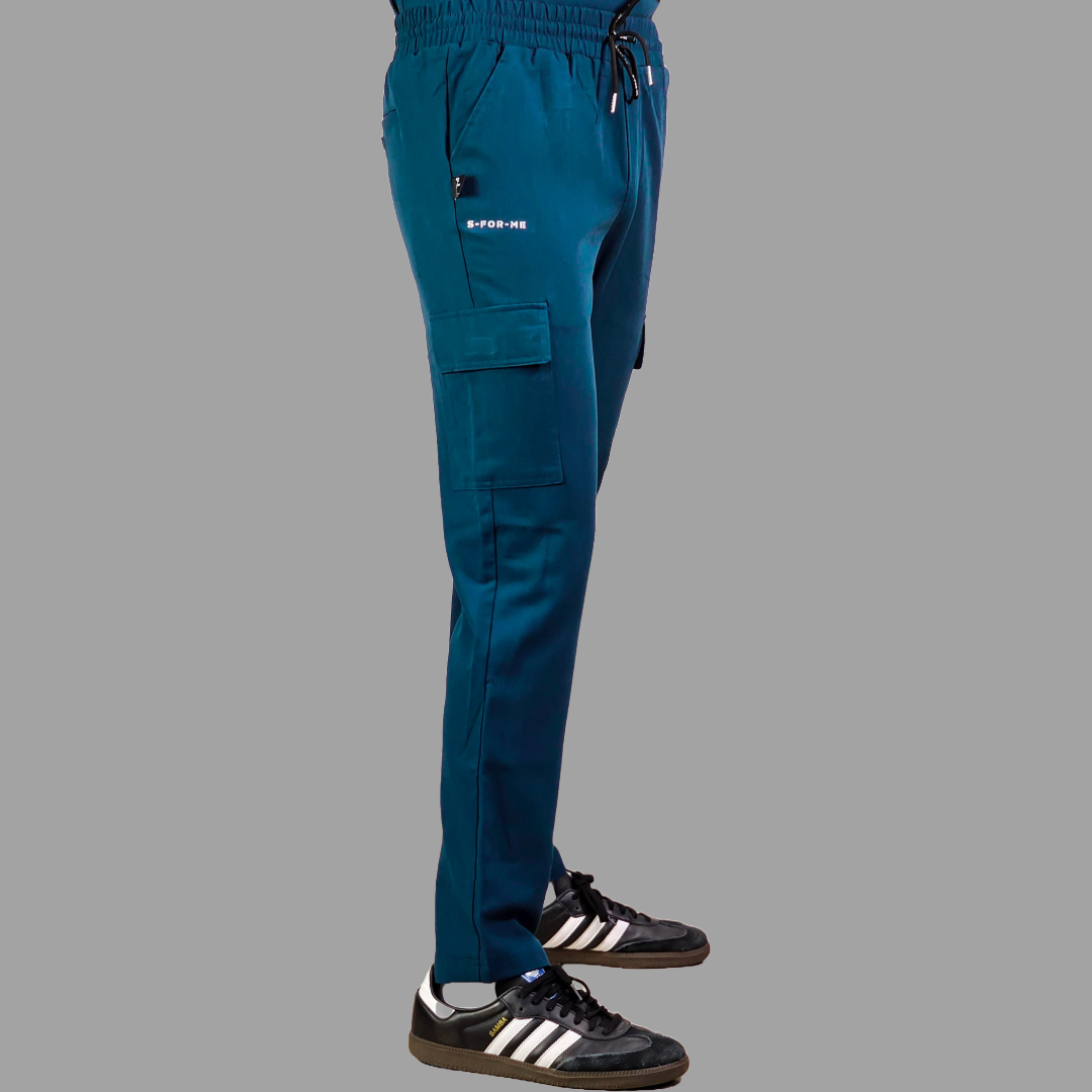 Pantalon Quirurgico Antifluido Hombre Azul Caribe, Scrubs 300