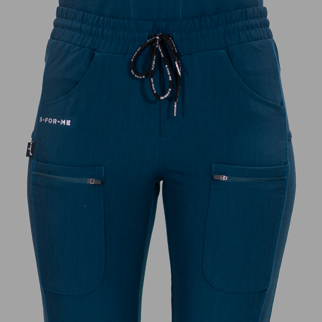 Pantalón Quirúrgico Azul Caribe Mujer Antifluido, Scrubs 300