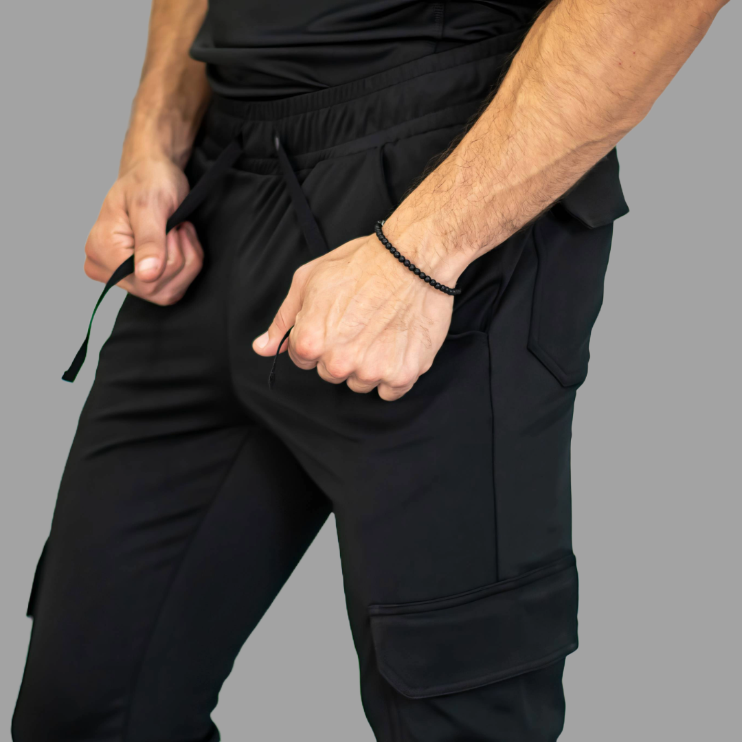 Jogger Quirúrgico Negro Hombre Super Stretch, Scrubs Est. 910
