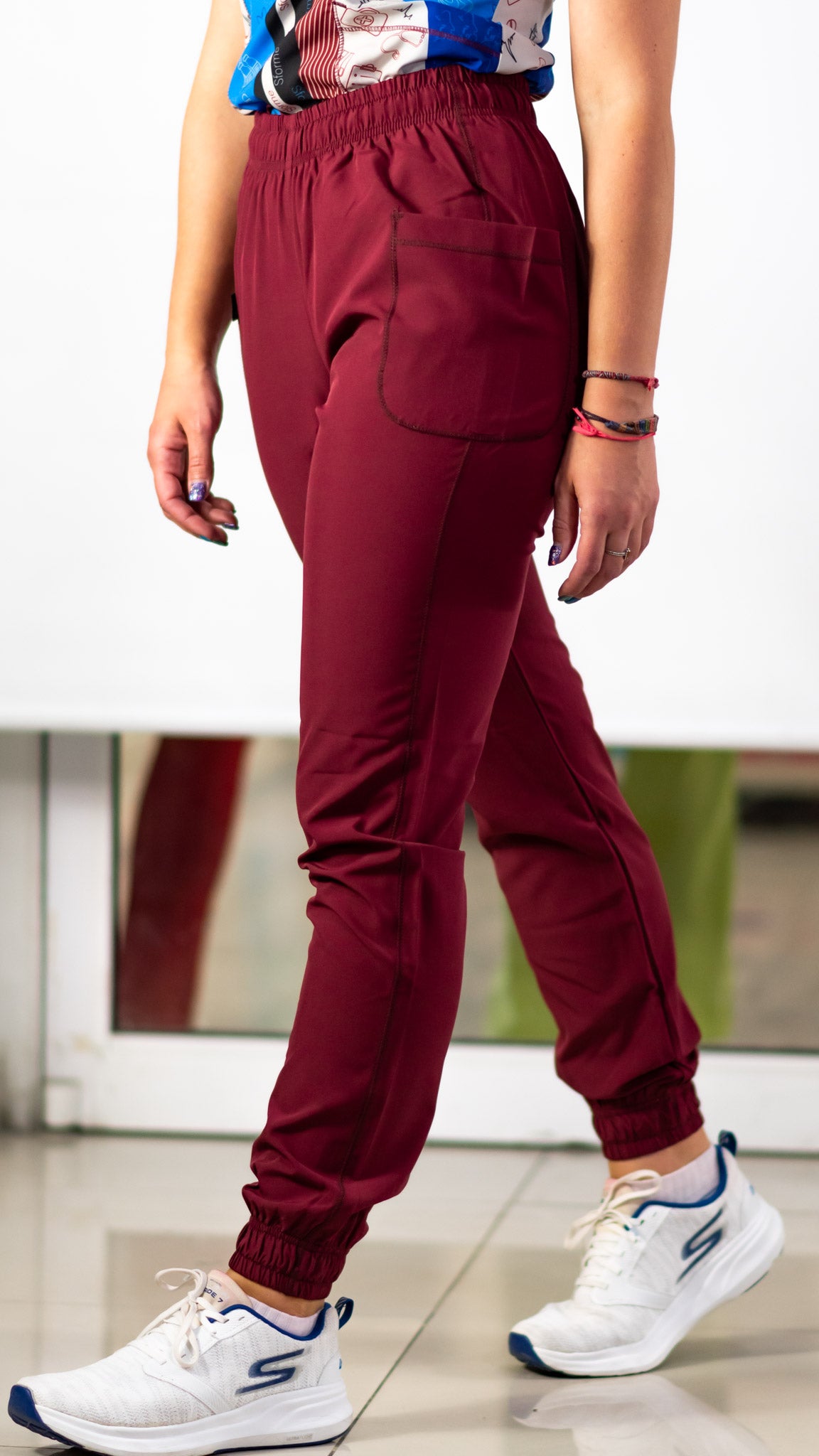 Pantalon Bicolor Jogger Mujer Dos Colores Jogger Mujer De Dos