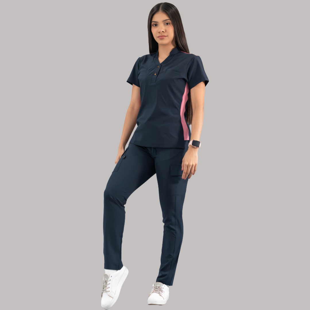 Pantalón Quirúrgico Skinny, Azul Mno F.W Mujer, Scrubs 520