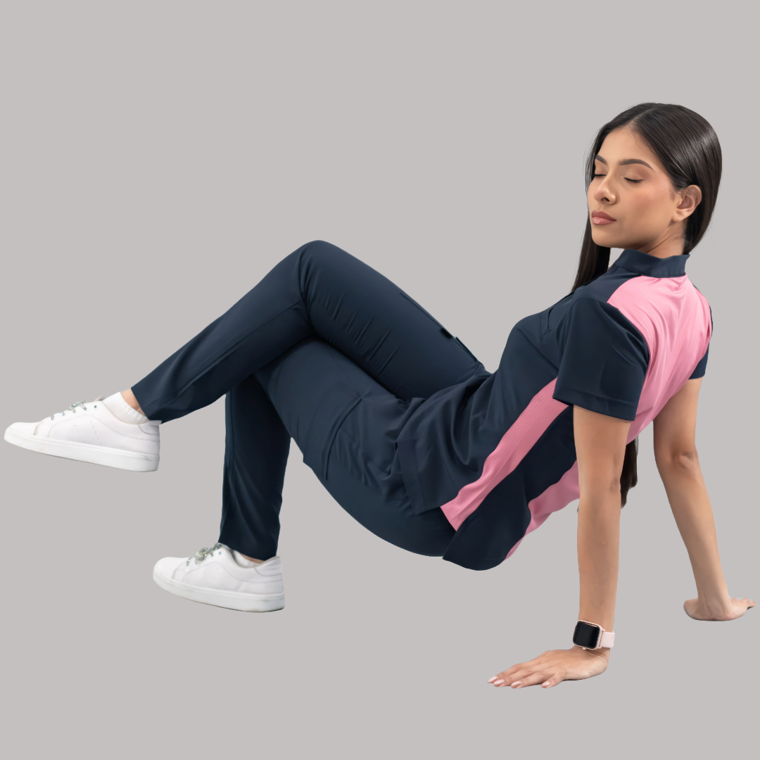 Filipina Quirúrgica Azul Mno./Palo de Rosa Mujer, Scrubs 520
