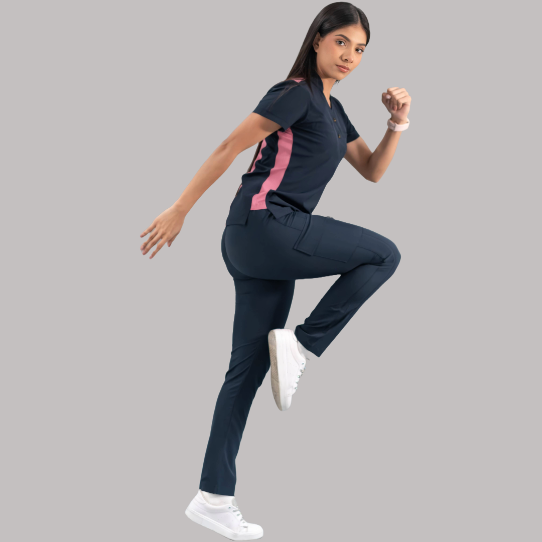 Filipina Quirúrgica Azul Mno./Palo de Rosa Mujer, Scrubs 520