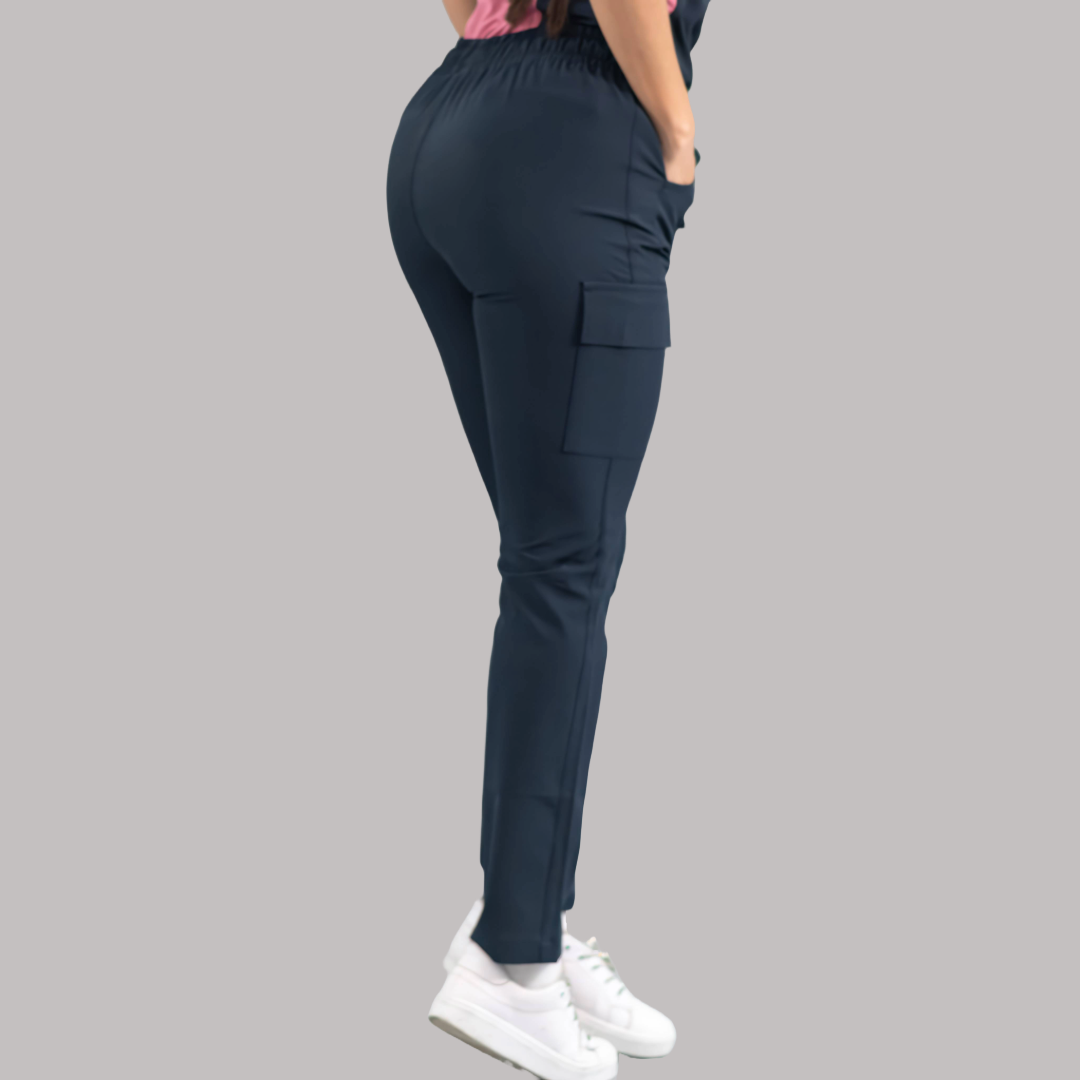 Pantalón Quirúrgico Skinny, Azul Mno F.W Mujer, Scrubs 520