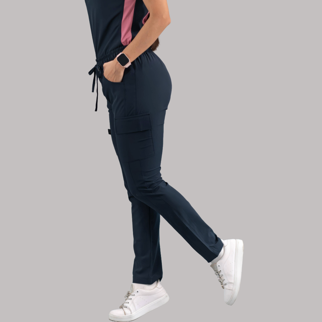 Pantalón Quirúrgico Skinny, Azul Mno F.W Mujer, Scrubs 520