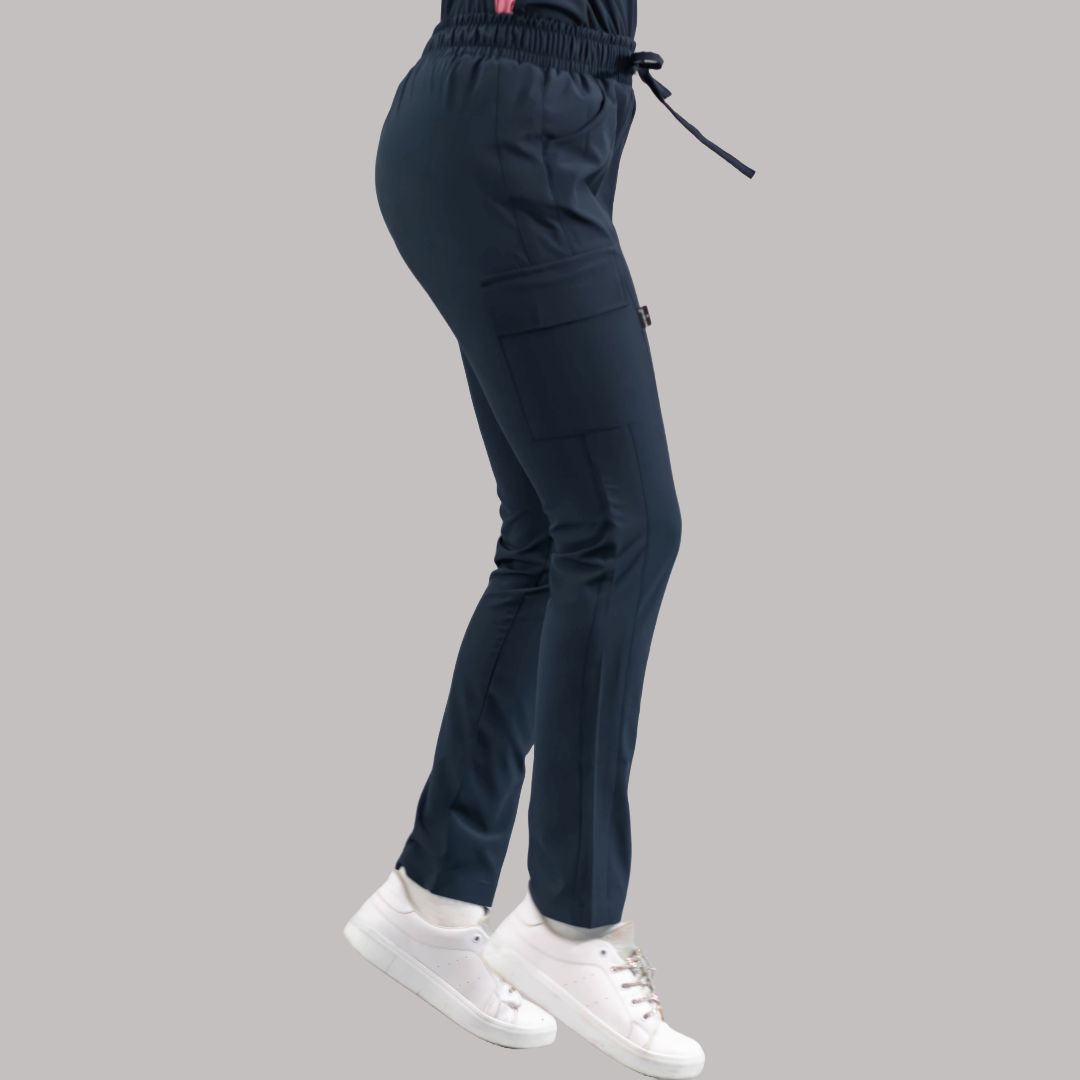 Pantalón Quirúrgico Skinny, Azul Mno F.W Mujer, Scrubs 520