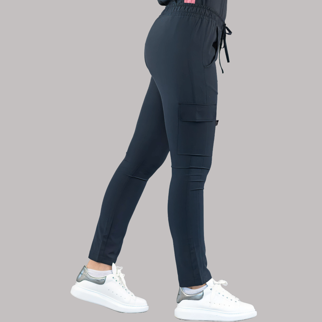 Pantalón Quirúrgico Skinny, Azul Mno F.W Mujer, Scrubs 520