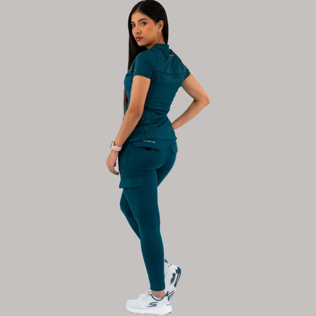 Jogger Quirúrgico Super Stretch Azul Caribe Mujer, Scrubs 905