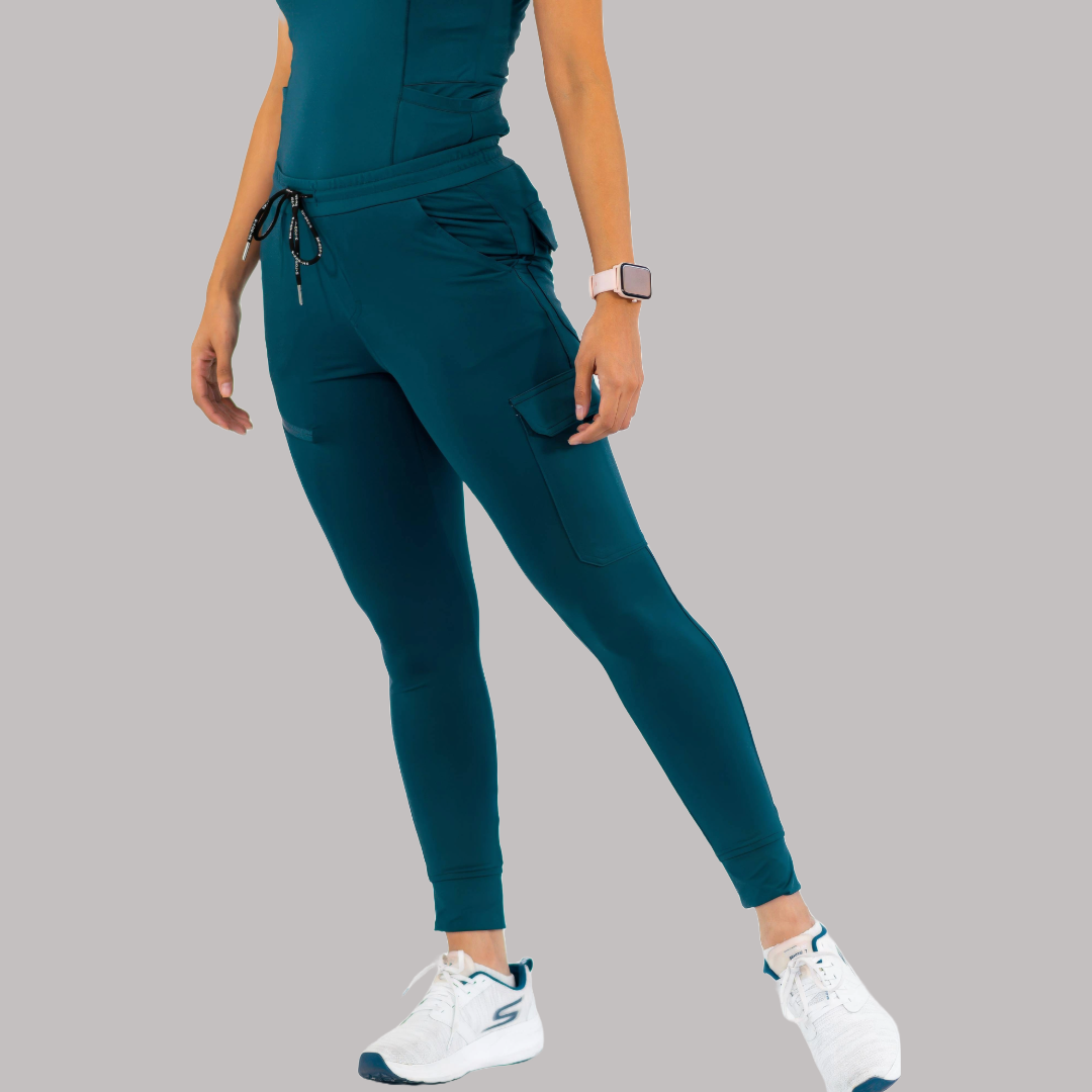 Jogger Quirúrgico Super Stretch Azul Caribe Mujer, Scrubs 905