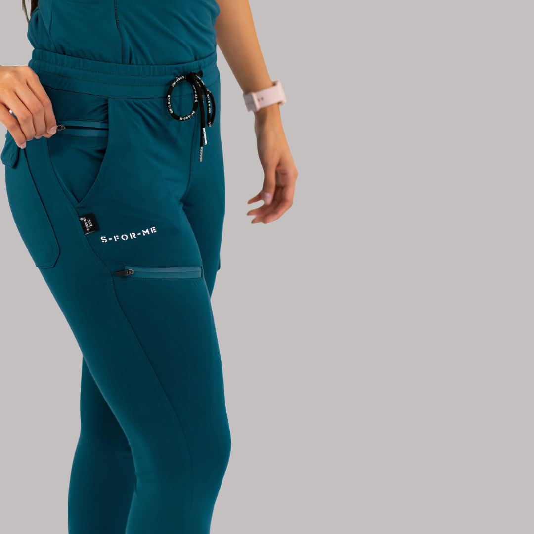 Jogger Quirúrgico Super Stretch Azul Caribe Mujer, Scrubs 905