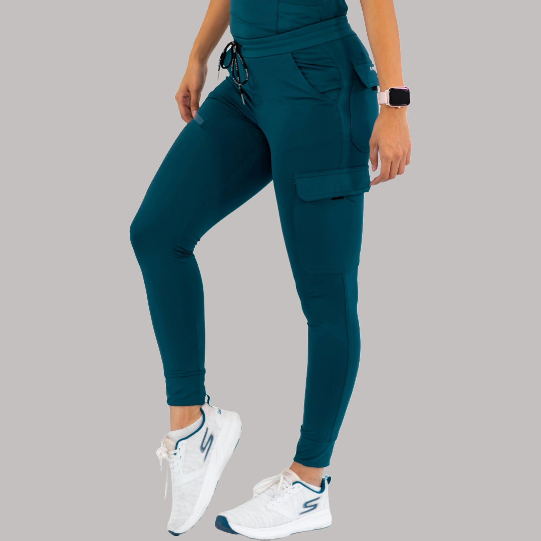 Jogger Quirúrgico Super Stretch Azul Caribe Mujer, Scrubs 905