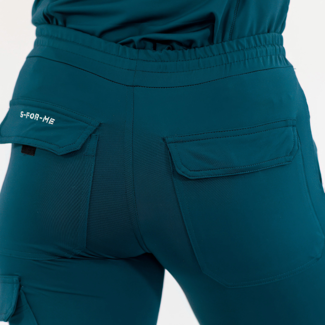 Jogger Quirúrgico Super Stretch Azul Caribe Mujer, Scrubs 905