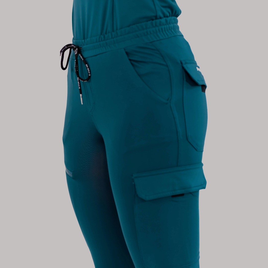 Jogger Quirúrgico Super Stretch Azul Caribe Mujer, Scrubs 905