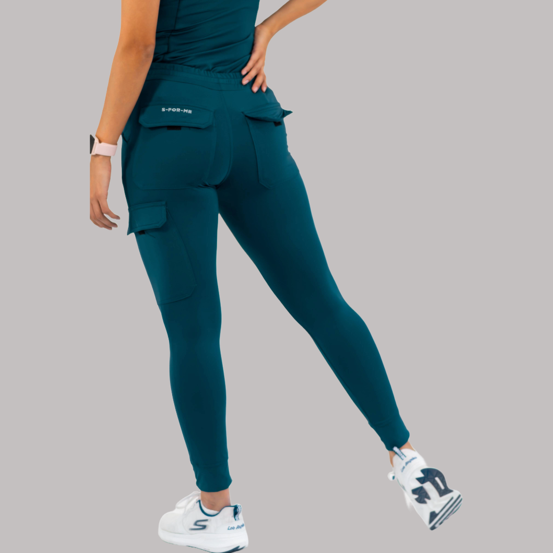 Jogger Quirúrgico Super Stretch Azul Caribe Mujer, Scrubs 905