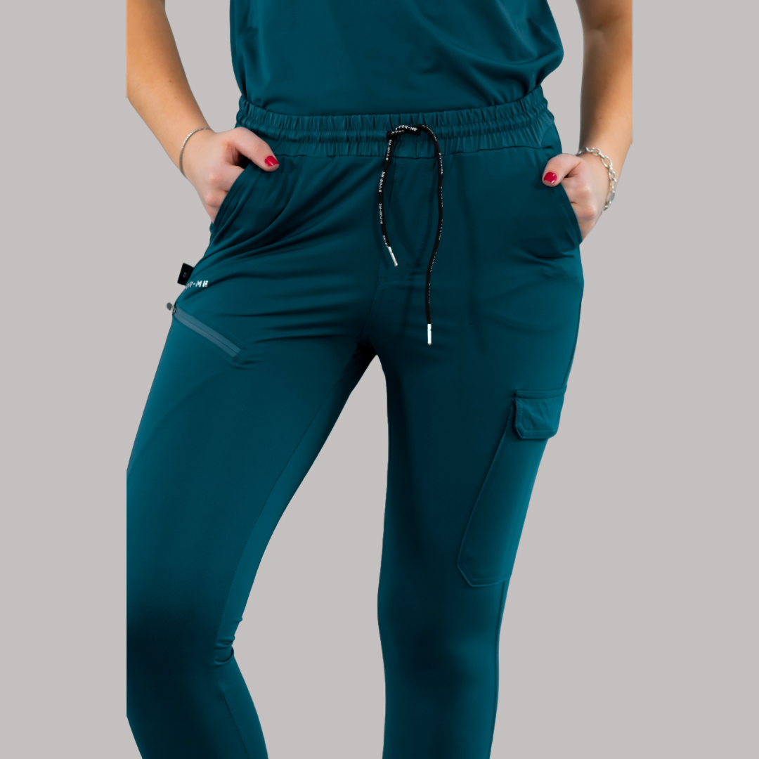 Jogger Unisex Quirúrgico Super Stretch Azul Caribe, Scrubs 905