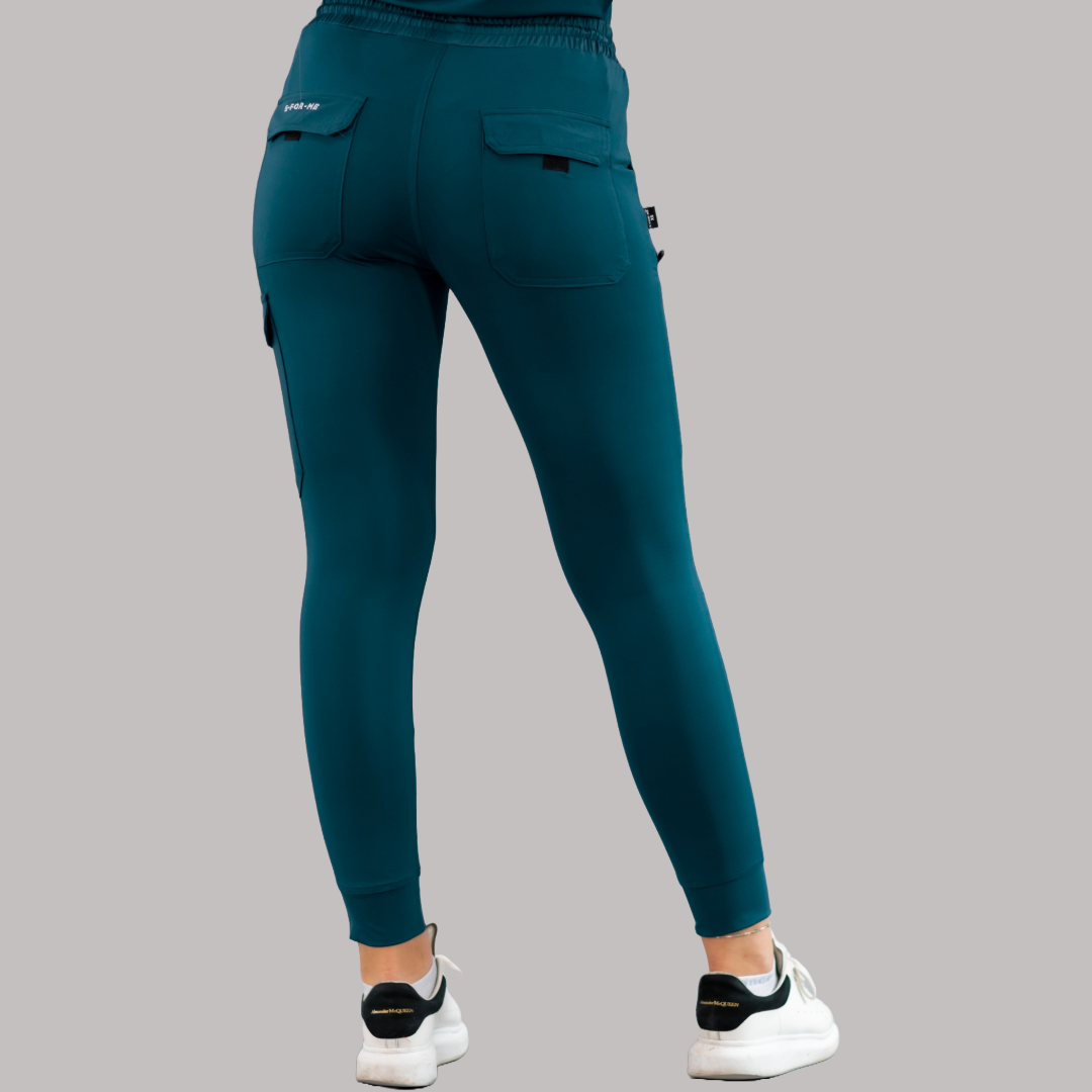 Jogger Unisex Quirúrgico Super Stretch Azul Caribe, Scrubs 905