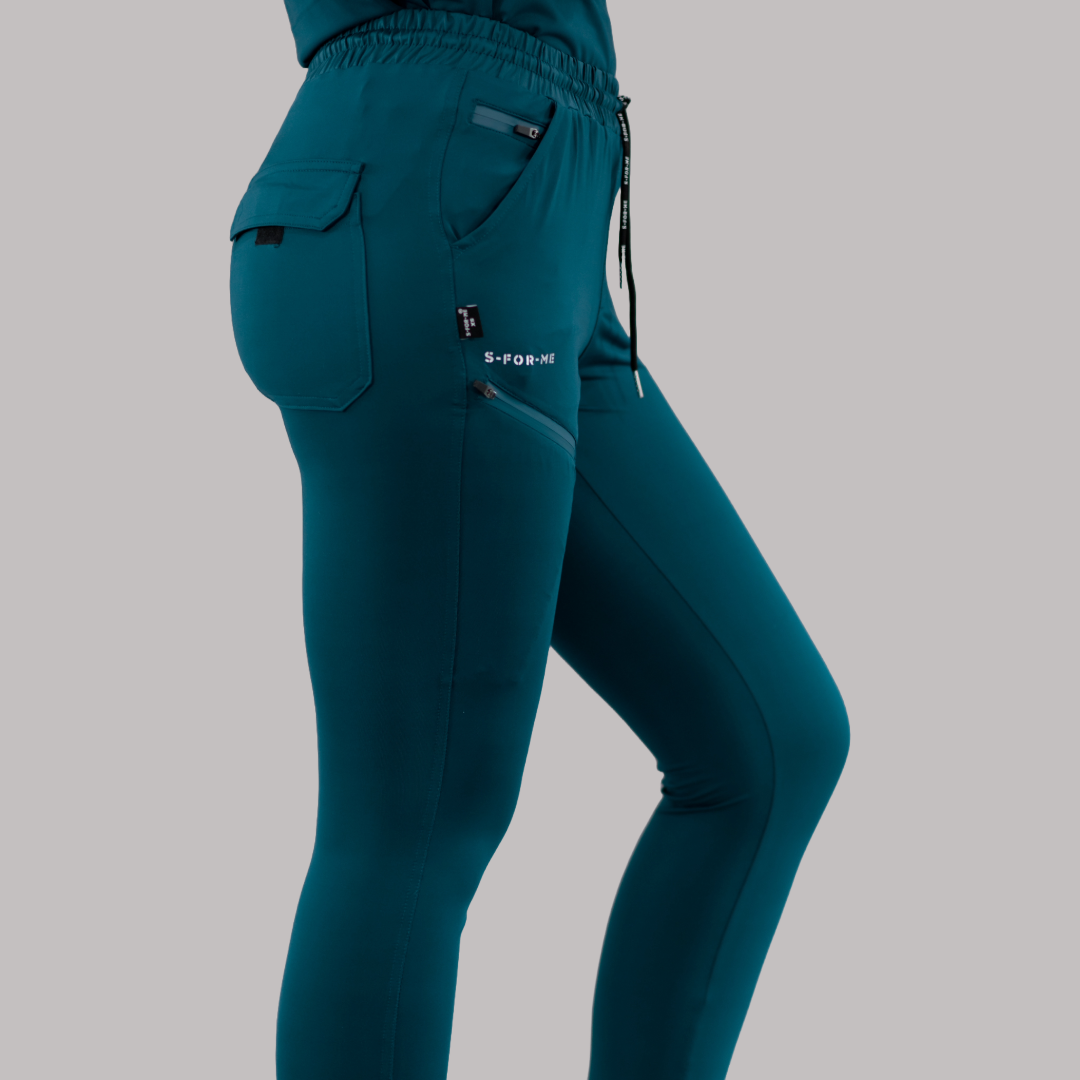 Jogger Unisex Quirúrgico Super Stretch Azul Caribe, Scrubs 905