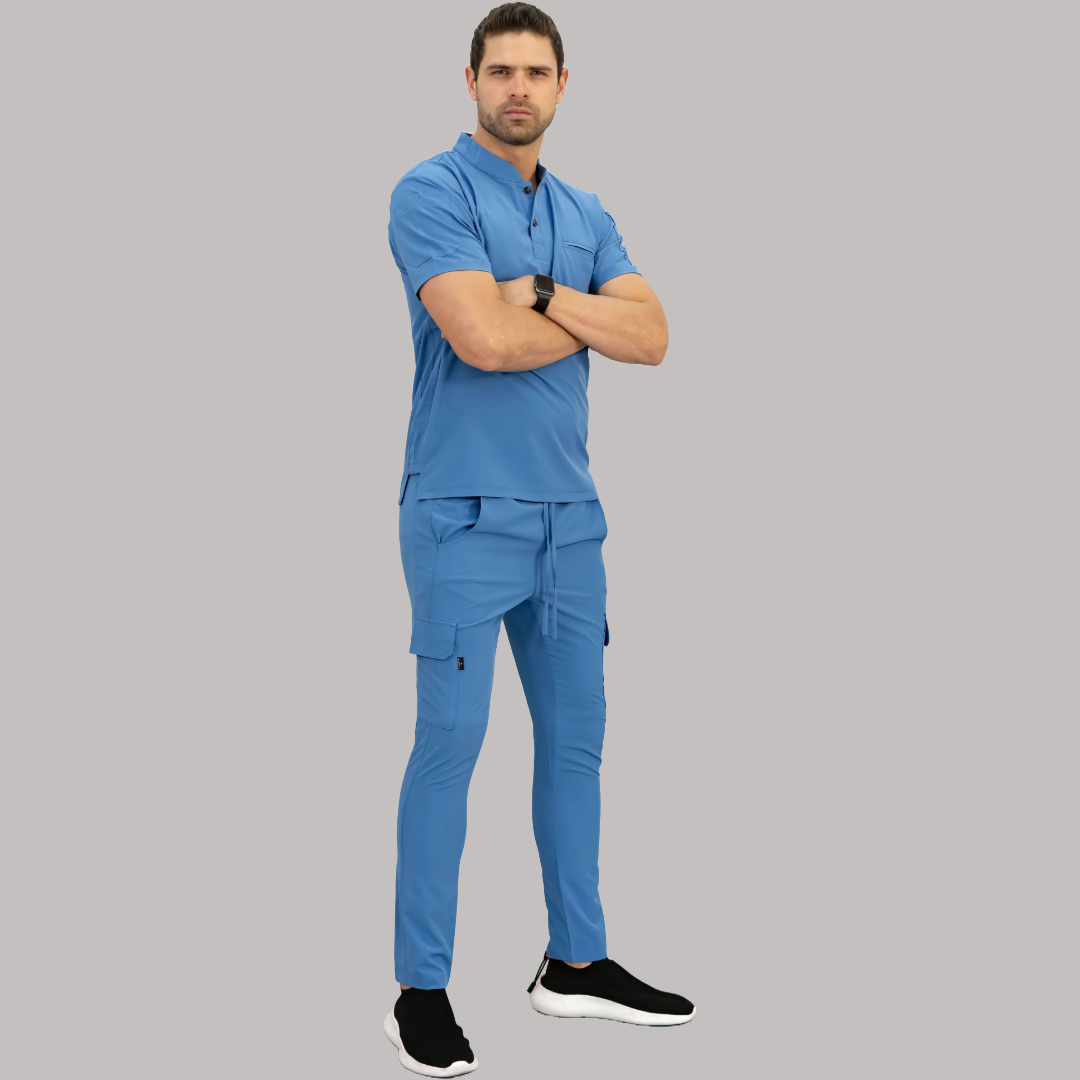 Filipina Quirúrgica Hombre Azul Plumbago, Scrubs 520