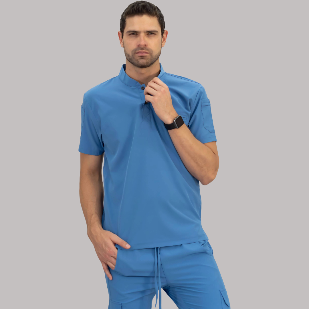 Filipina Quirúrgica Hombre Azul Plumbago, Scrubs 520