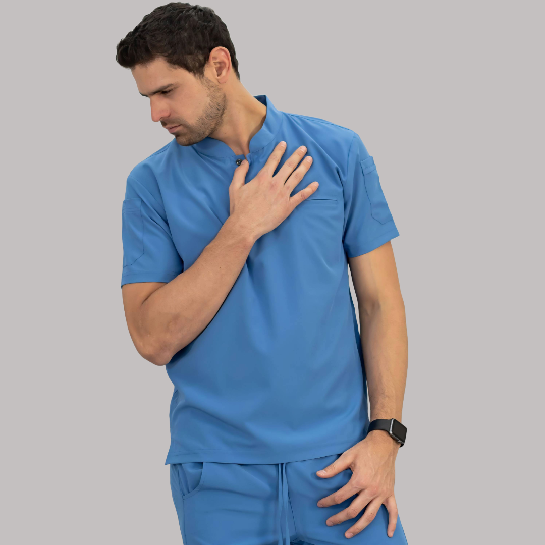 Filipina Quirúrgica Hombre Azul Plumbago, Scrubs 520