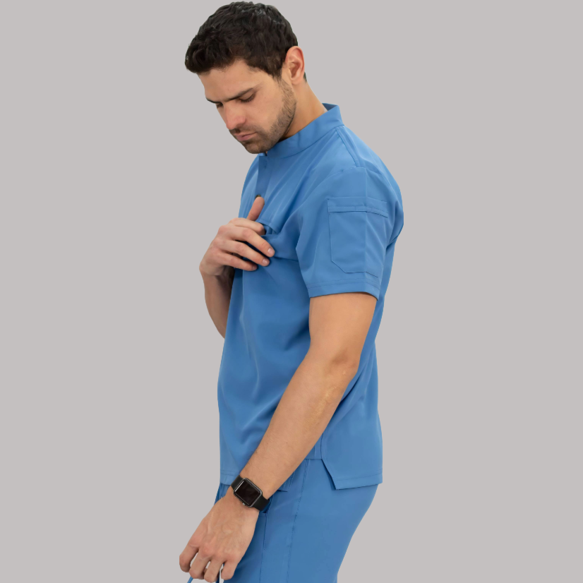 Filipina Quirúrgica Hombre Azul Plumbago, Scrubs 520