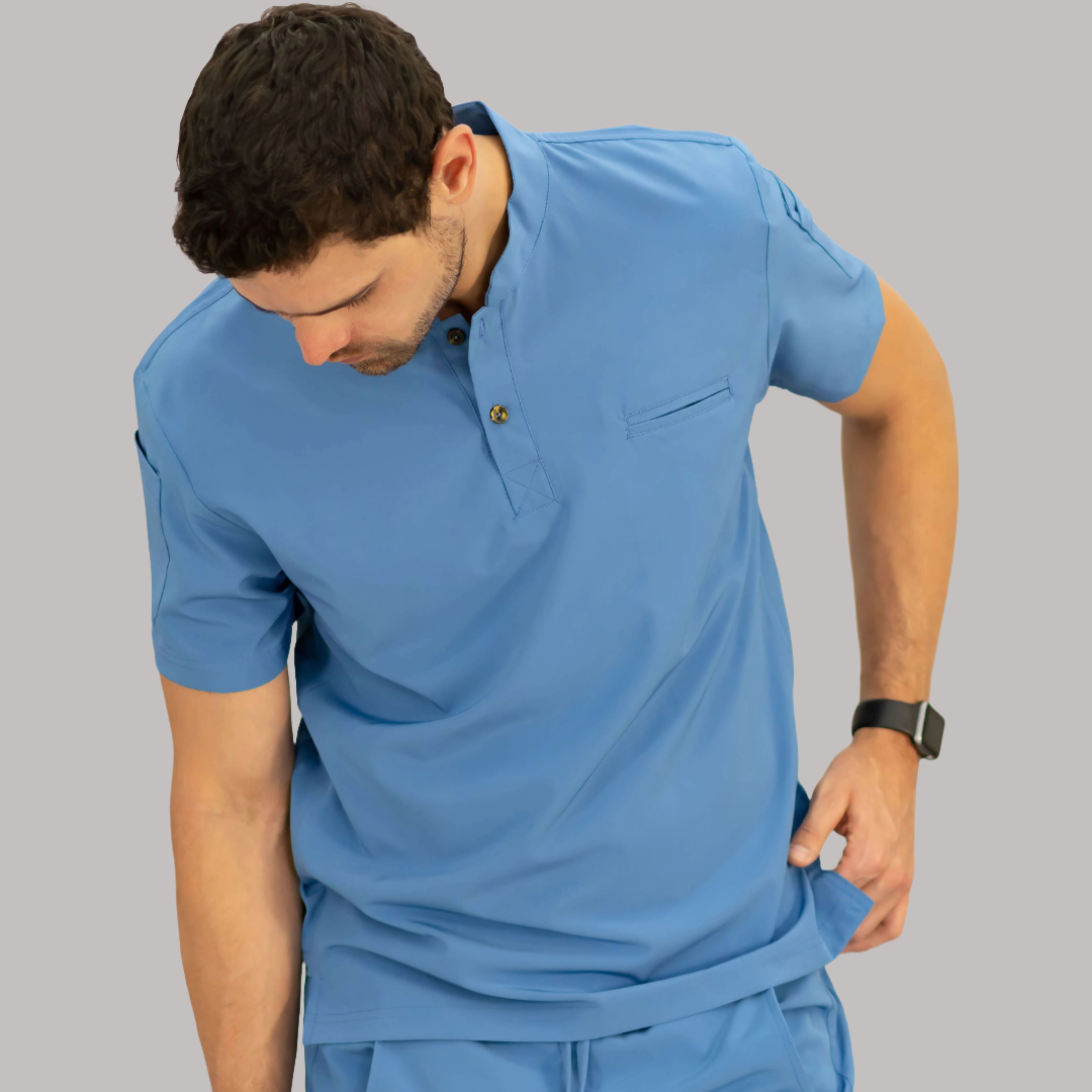 Filipina Quirúrgica Hombre Azul Plumbago, Scrubs 520