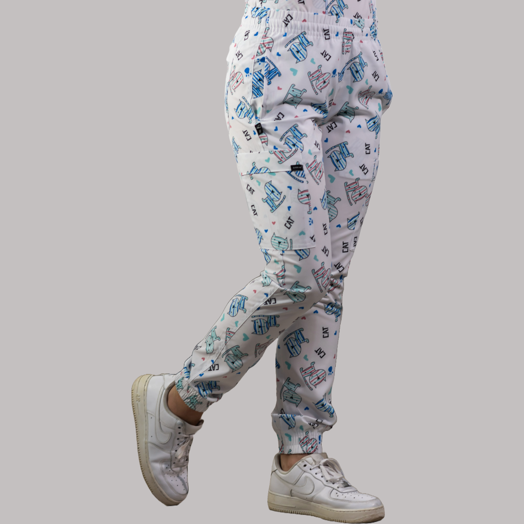 Jogger 6 bolsas Estampado cats Mujer F.W