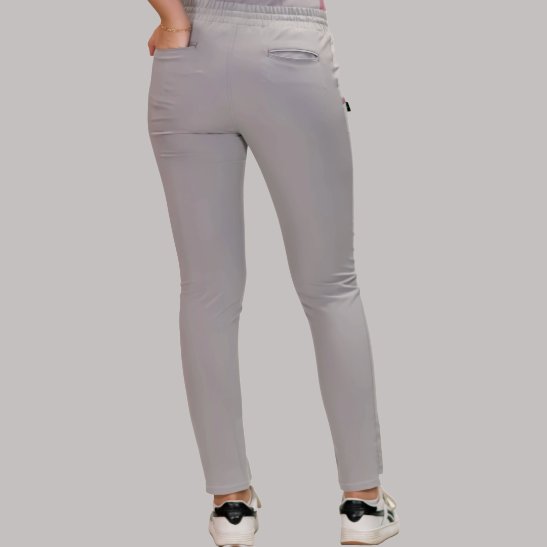Pantalón Quirúrgico Gris Perla Mujer, Scrubs Antifluido Est. 300
