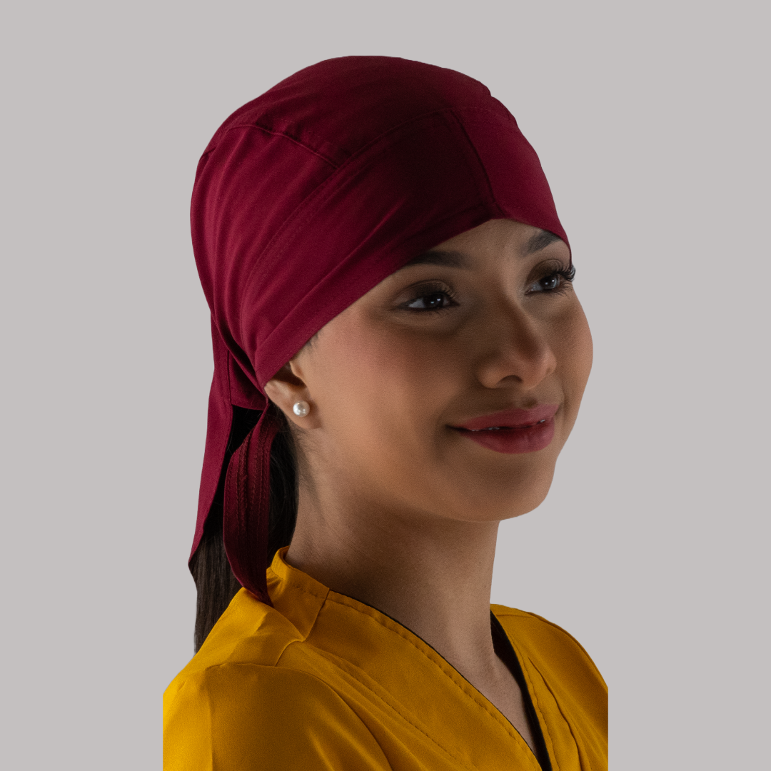 Gorro Quirúrgico Unisex Vino Fourways